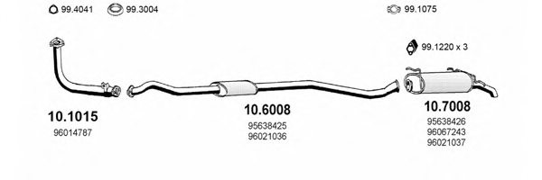 ASSO ART0453 Exhaust System